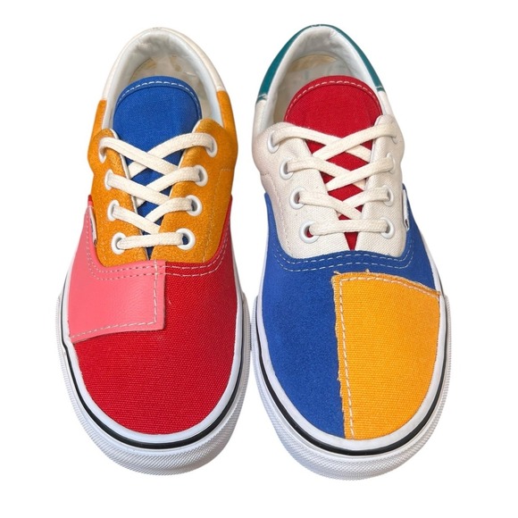 Vans Off The Wall Era Patchwork Multi Colored Low Top Sneakers Sz M 6/‎ W7.5 - Picture 1 of 10